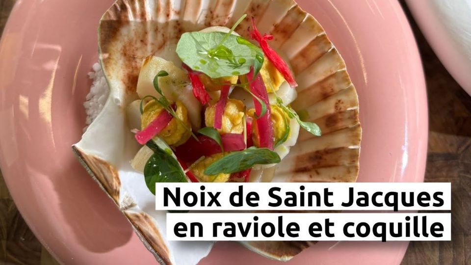 A feu doux : Le Relais de Vincey #03 Noix de Saint Jacques en raviole et coquille