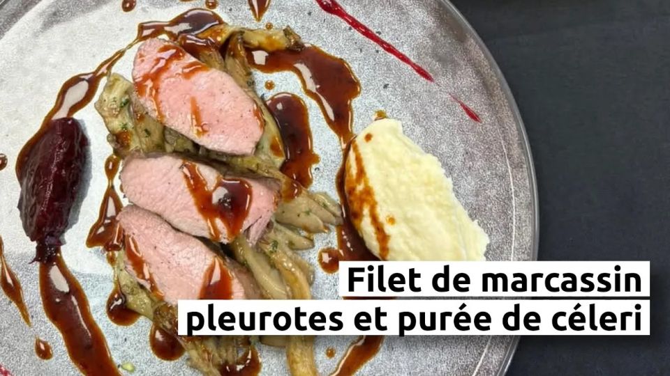 A feu doux : Nouvelle ère #04 Filet de marcassin, pleurotes et purée de céleri