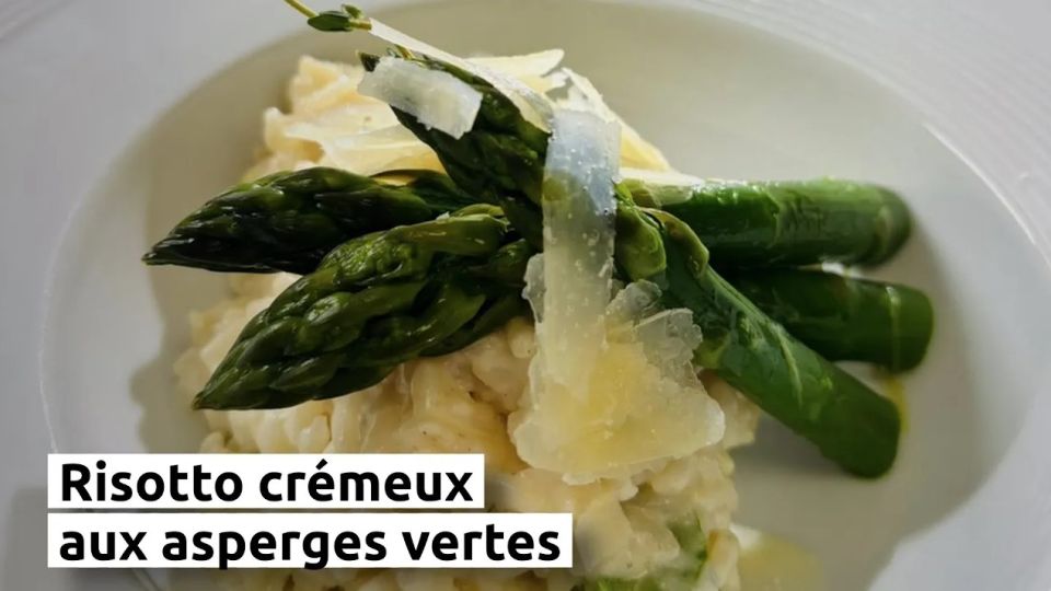 A feu doux : Le Romarin #3 Risotto crémeux aux asperges vertes