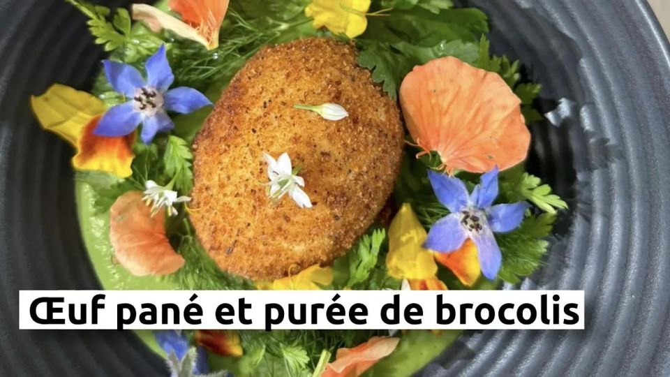 A feu doux : Le Gaigne #01 Œuf pané et purée de brocolis