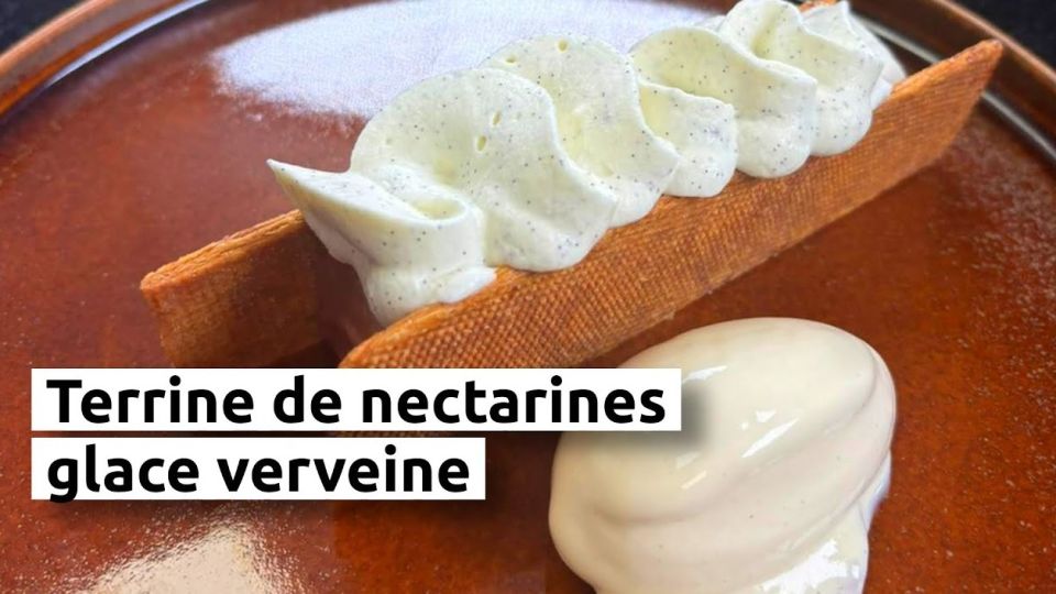 A feu doux : Cours des sens #5 Terrine de nectarines glace verveine