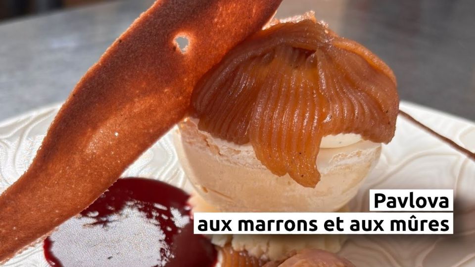 A feu doux : Le Bistrot 25 #5 Pavlova aux marrons et aux mûres