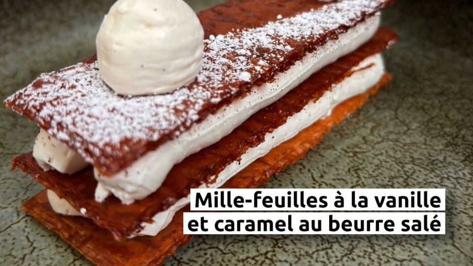 A feu doux : Aime #05 Mille-feuilles à la vanille et au caramel au beurre salé