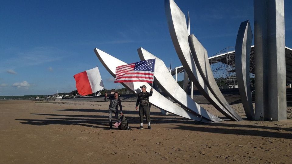 Gérard Horny a atteint la plage d’Omaha Beach en Normandie