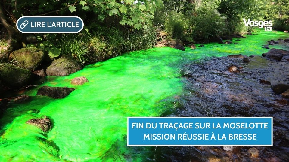 La Moselotte colorée : fin de l’opération de traçage hydrogéologique à La Bresse