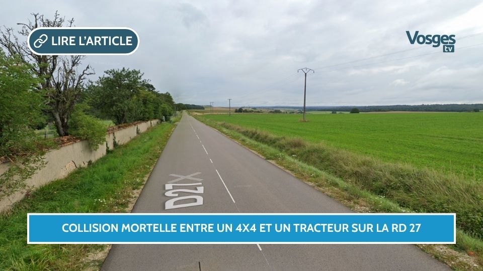 Collision mortelle entre un 4x4 et un tracteur sur la RD 27