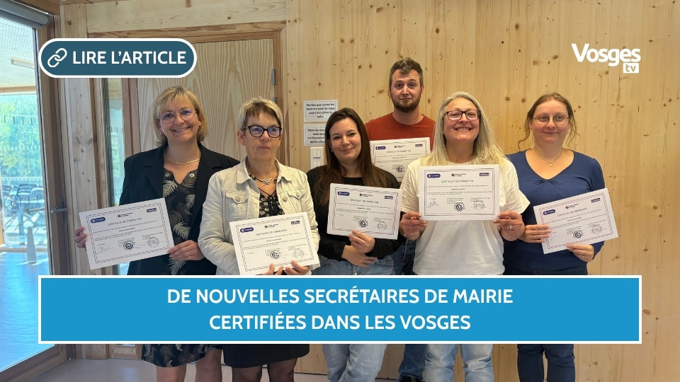 De nouvelles secrétaires de mairie certifiées dans les Vosges