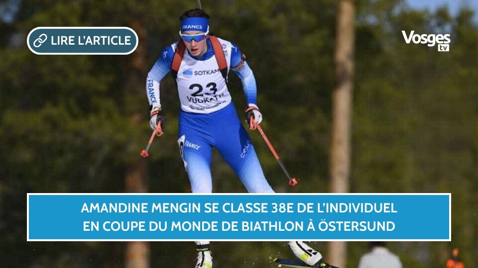 Amandine Mengin se classe 38e de l’individuel en Coupe du monde de biathlon à Östersund
