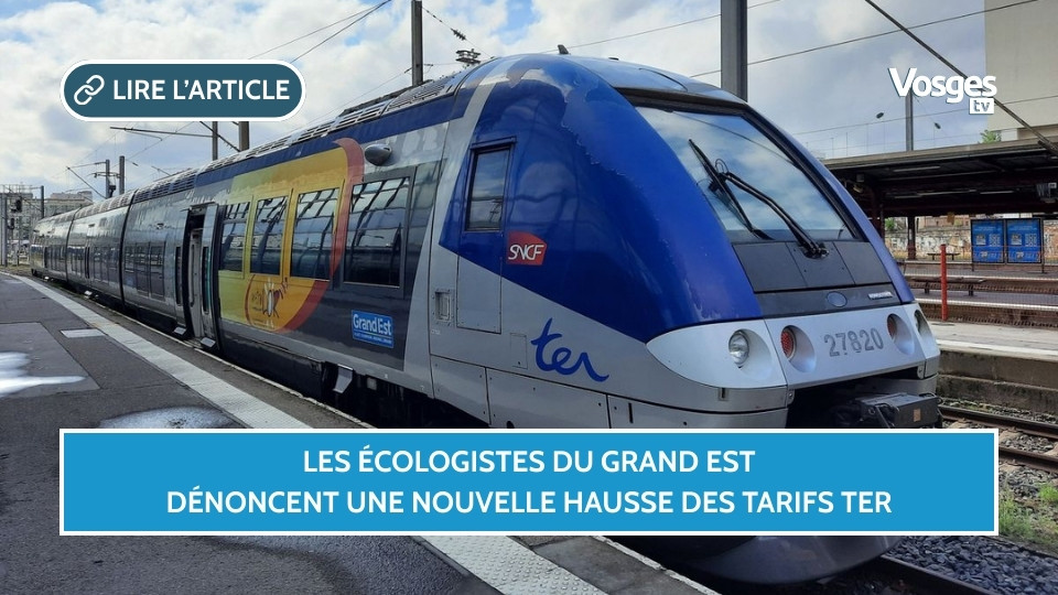 Les écologistes du Grand Est dénoncent une nouvelle hausse des tarifs TER