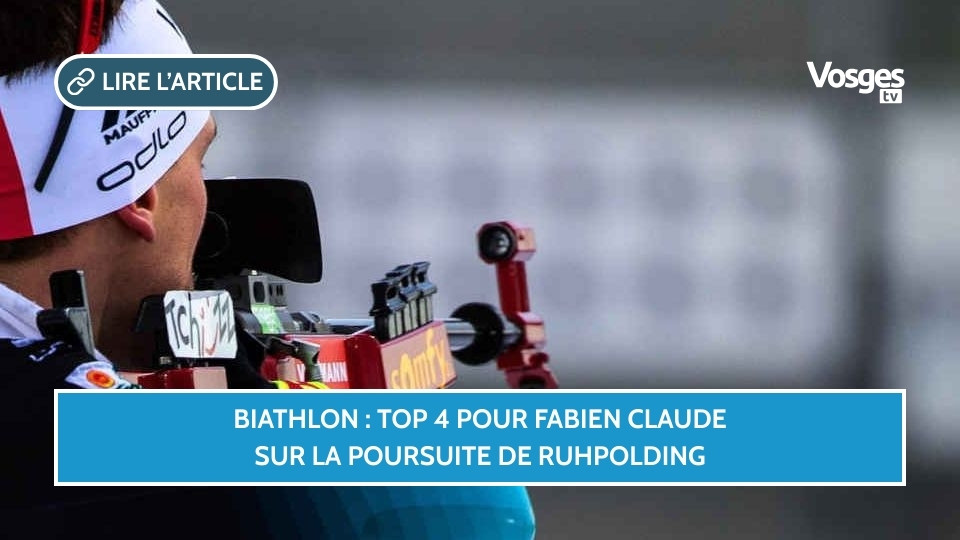 Biathlon : top 4 pour Fabien Claude sur la poursuite de Ruhpolding