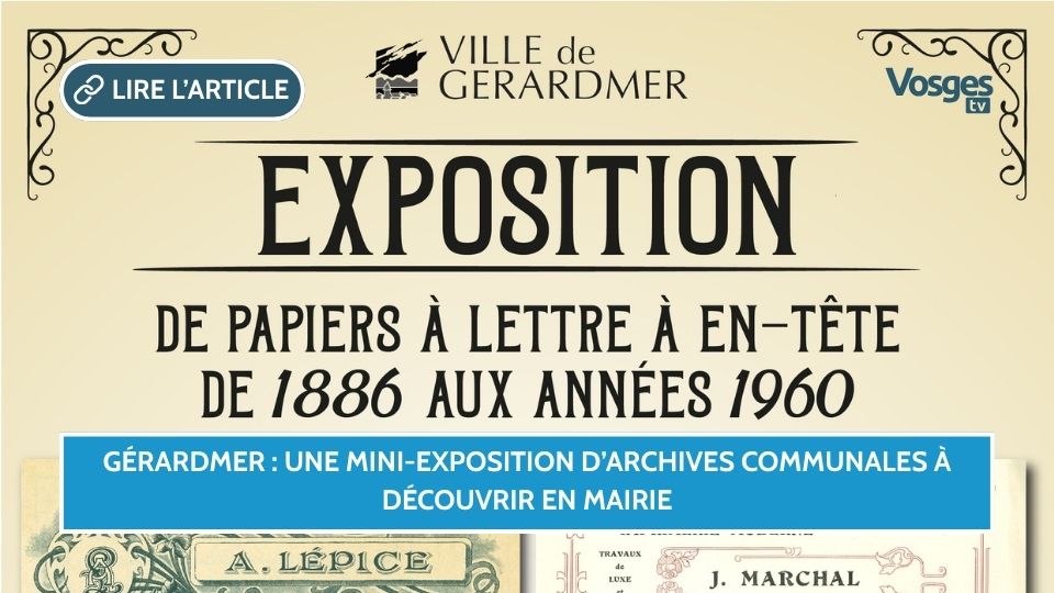 Gérardmer : une mini-exposition d’archives communales à découvrir en mairie