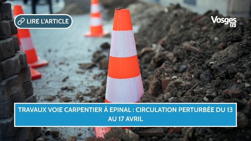 Travaux voie Carpentier : circulation perturbée du 13 au 17 avril