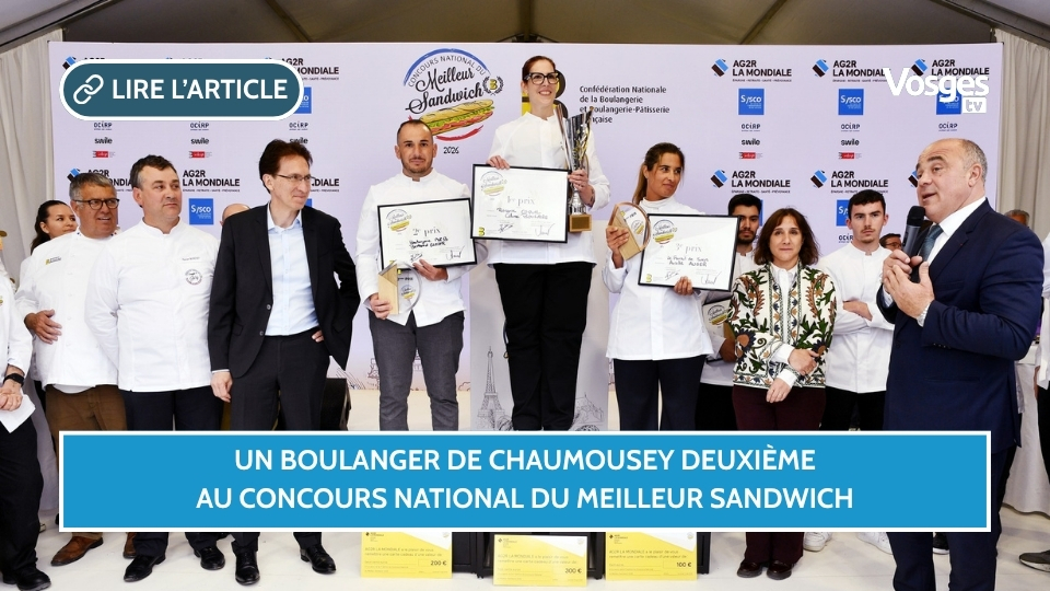 Un boulanger de Chaumousey deuxième au Concours national du Meilleur Sandwich