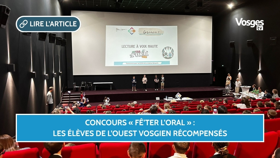 Concours « Fê’TER l’oral » : les élèves de l’Ouest Vosgien récompensés