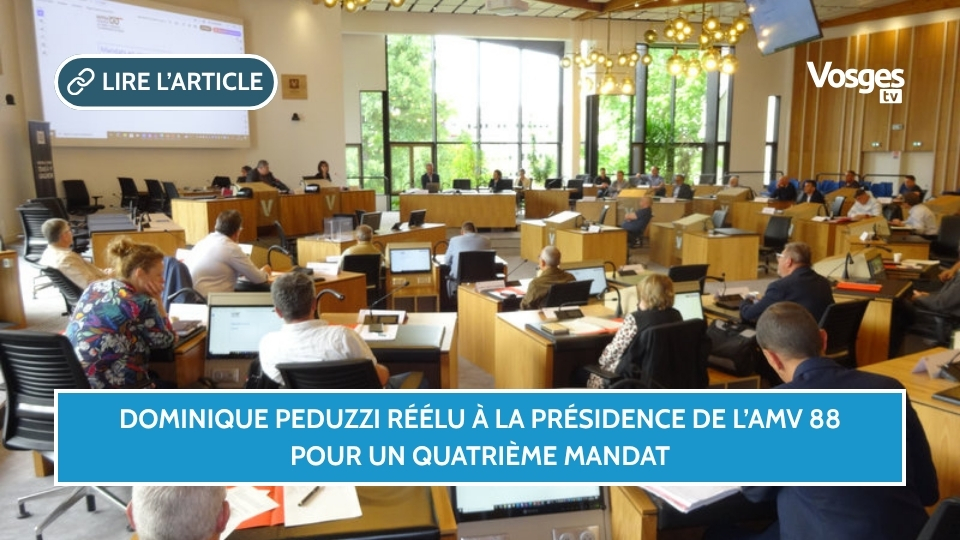 Dominique Peduzzi réélu à la présidence de l’AMV 88 pour un quatrième mandat
