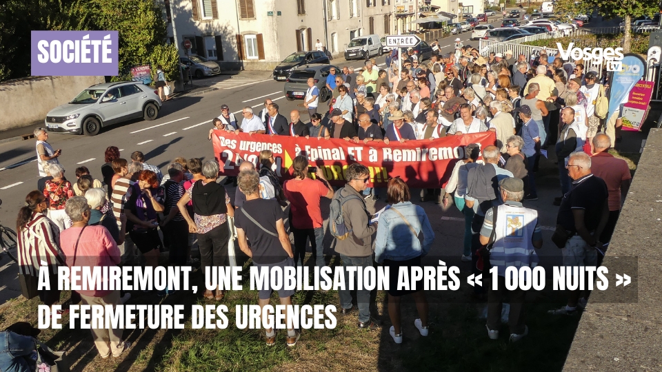 À Remiremont, une mobilisation après « 1 000 nuits » de fermeture des urgences