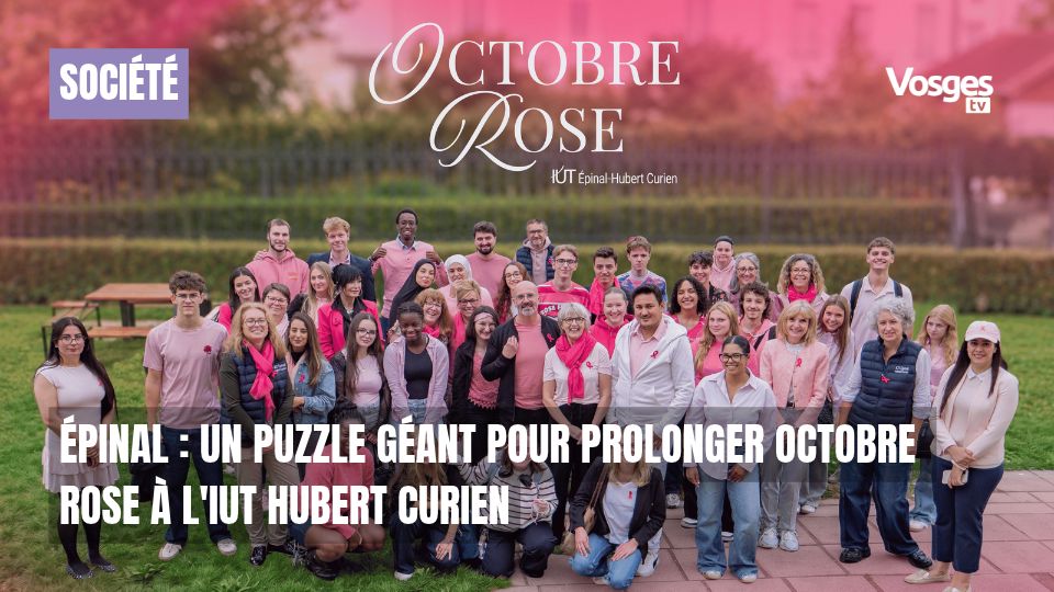Épinal : un puzzle géant pour prolonger la sensibilisation à Octobre Rose à l'IUT Hubert Curien